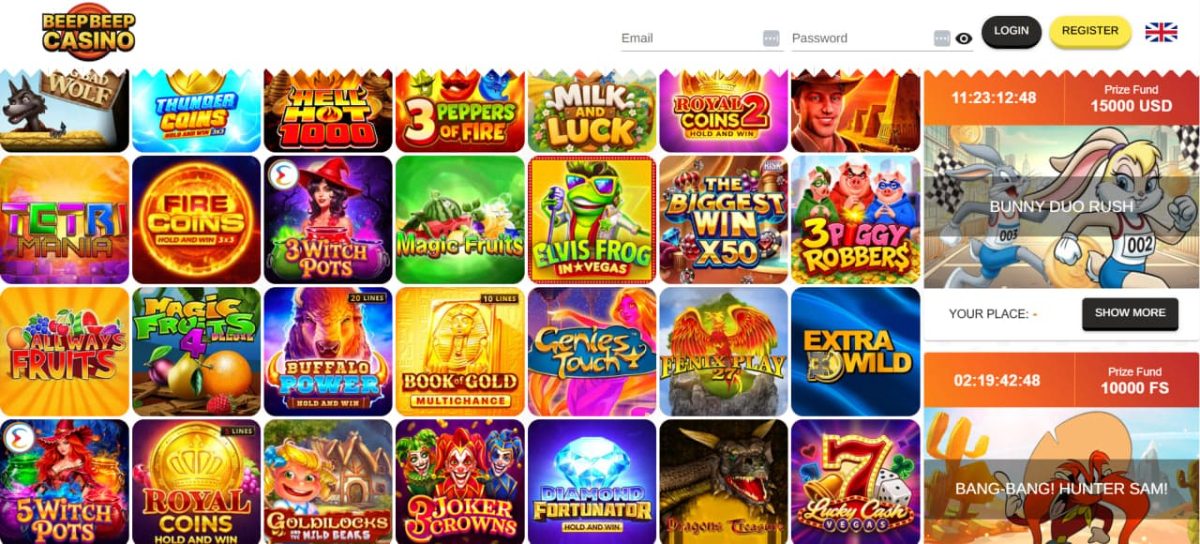 BeepBeep Casino: bonusy a hry image 1
